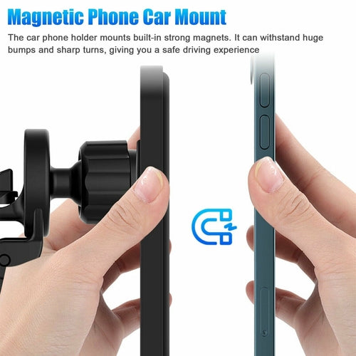 Magnetic Wireless Charger Car Mount Holder For iPhone 12 13 14 Pro Max